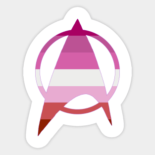 Lesbian Starfleet Pride Sticker